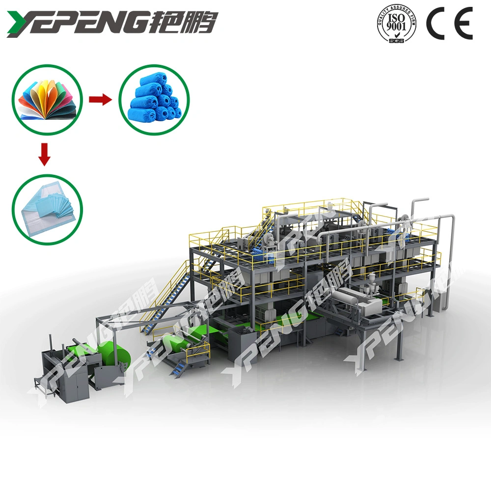 Yp-PP-Ssms/Ssmms Nonwoven Fabric Production Line PP Nonwoven Making Machine to Manufacture Nonwoven Fabric for Hygiene Products