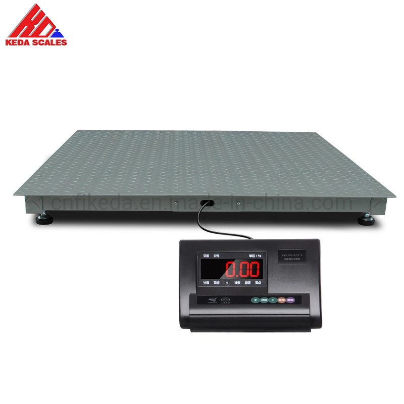 Floor Type Digital Weighing Scale 1000kg with 5mm Checker Plate