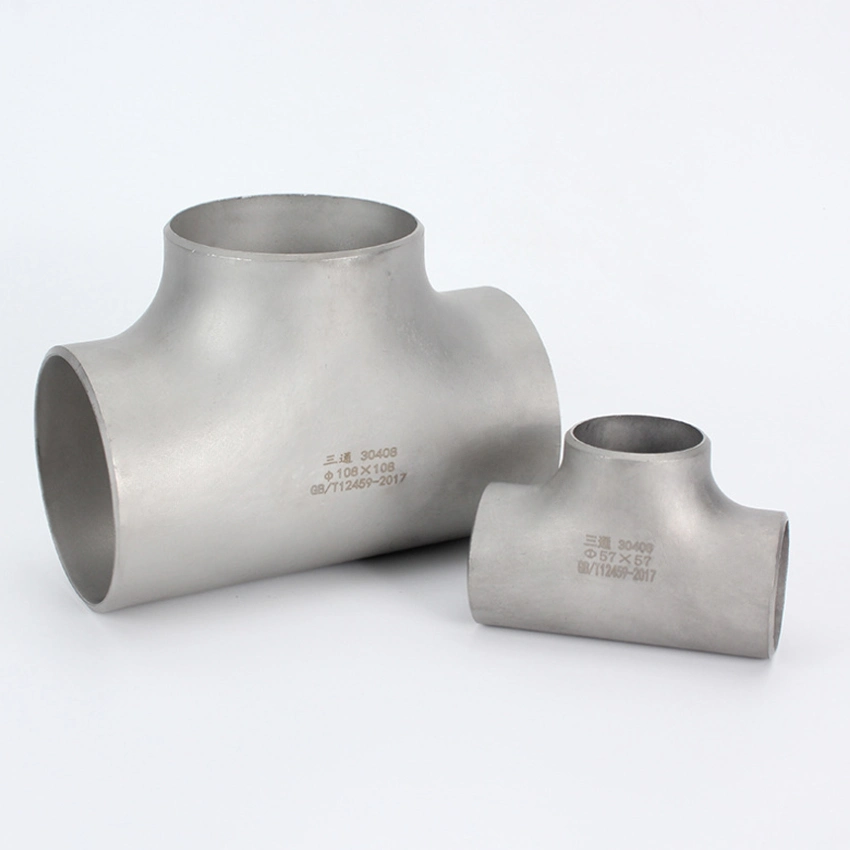 Seamless Stainless Steel Pipe Fitting SS304/316/254smo Factory Price Stainless Steel Equal Tee