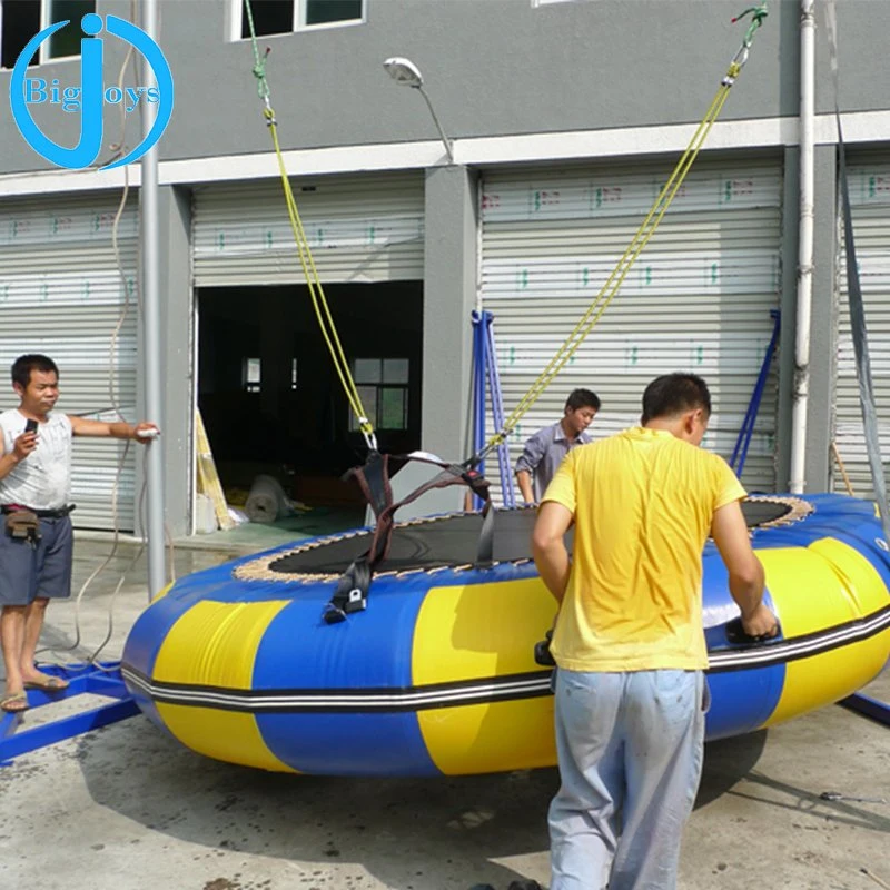 Puenting único para el parque infantil al aire libre, el puenting de UFO inflable