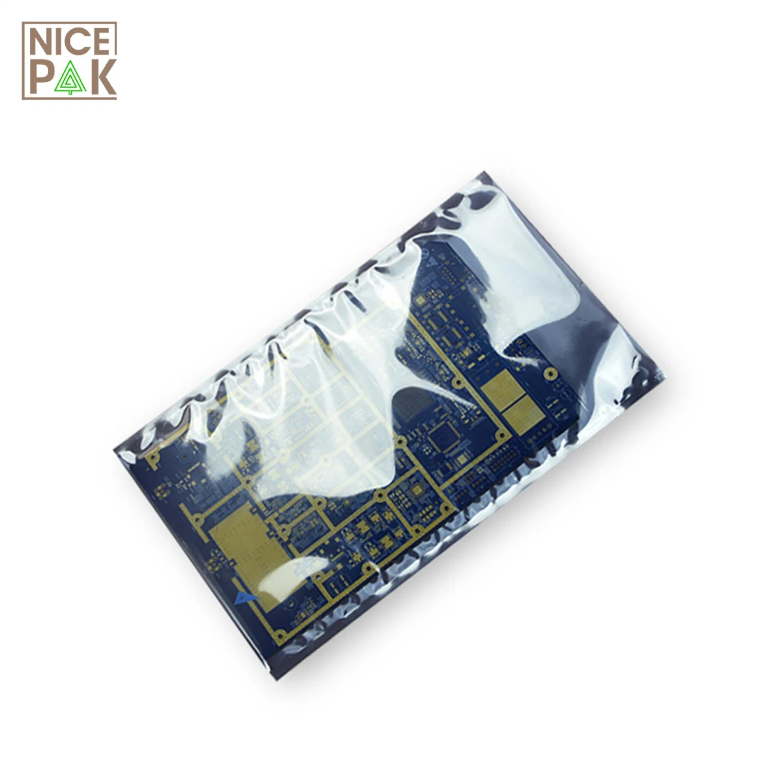 Semi-Transparent Grey ESD Electrostatic Shielding Zipper Bag for Computer Components