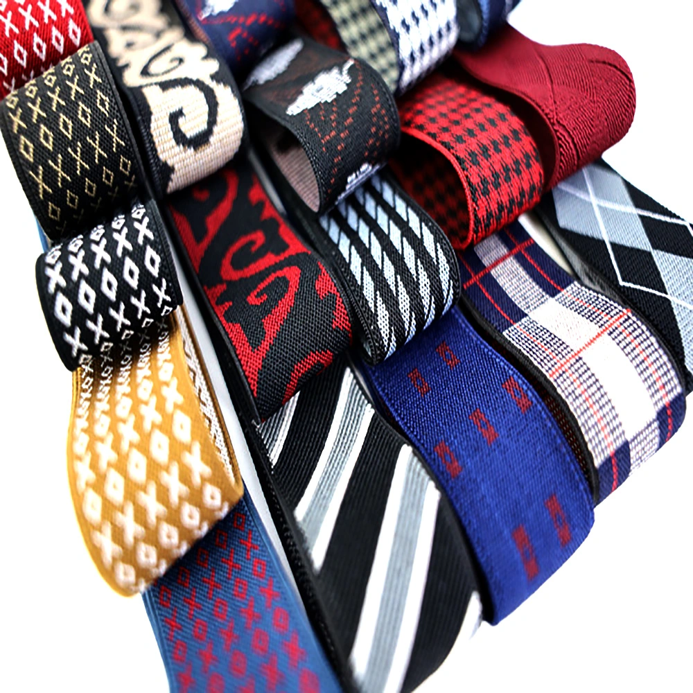 Spot Supply 35mm Wide Jacquard Elastic Elastic Pants Waist Suspenders Straps Clothing Shoes and Hats Decorative Accessories