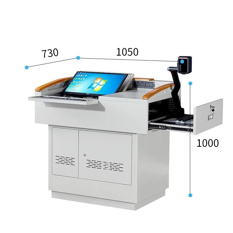 Mesa de computador na fábrica de madeira com armário para o novo design de professores da escola de mesa conjunto de móveis