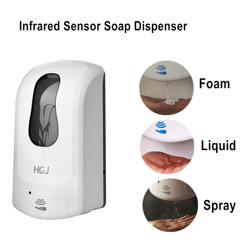 Floor Stand Sensor Hand Sanitizer Automatic Foam Soap Dispenser with Drip Tray