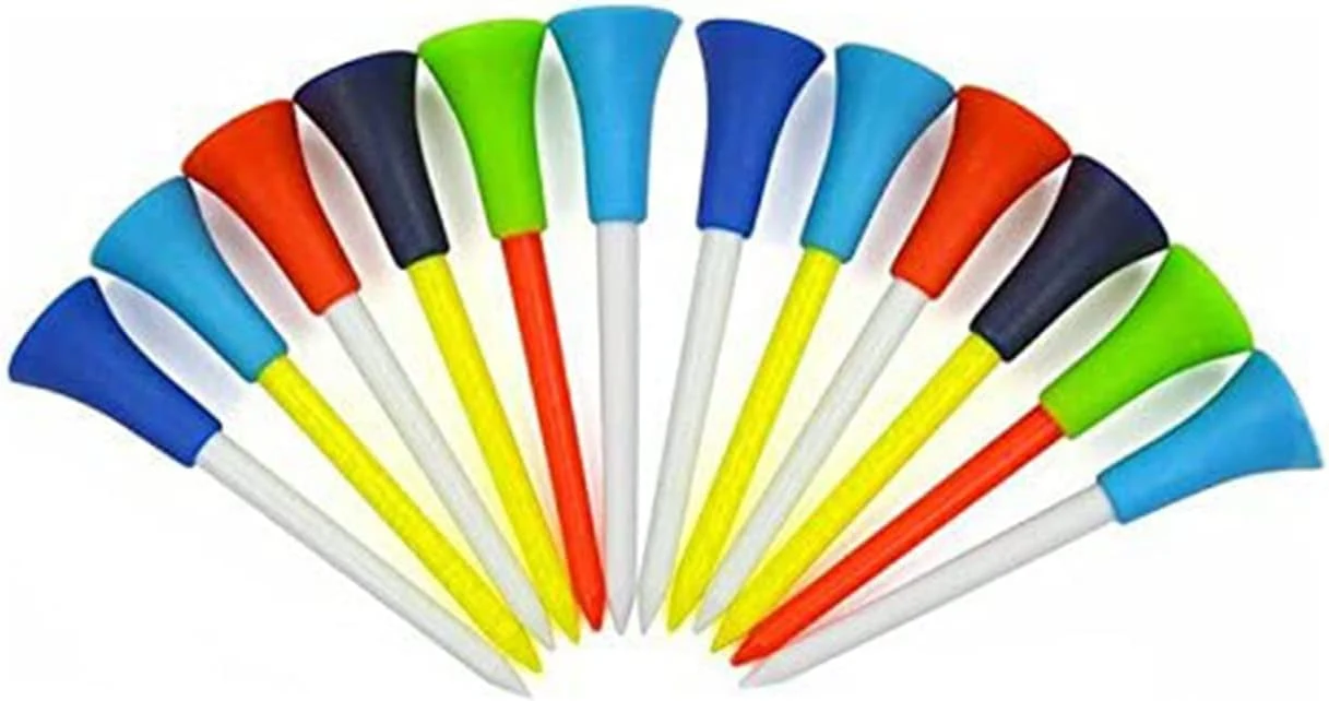 Cheap Price 42 54 70 83mm Rubber Golf Tees Wholesale/Supplier Hot Sale Mix Color Golf Rubber Tee Custom Logo Plastic Golf Tees