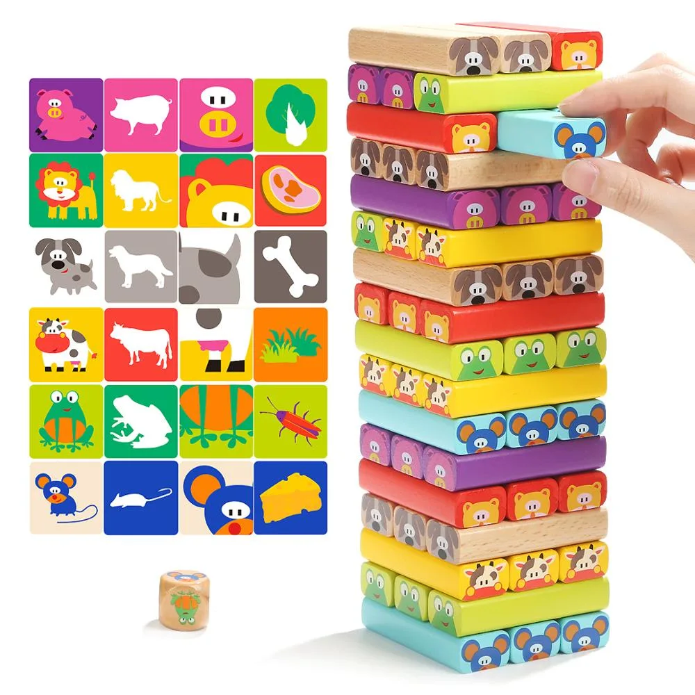 New Products Custom DIY Intelligence Kids Game Wooden Educational Toys