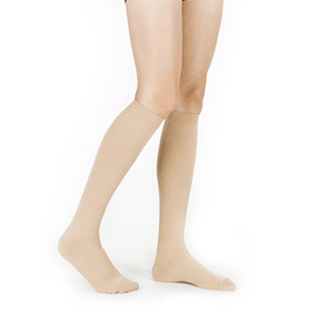 High quality/High cost performance  Medical 15-21mmhg Nurse Anti-Slip Knee High Compression Socks