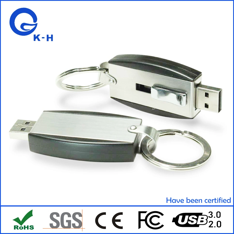 Metal Push and Pull USB 2.0 3.0 Flash Memory Storage 16GB 8GB