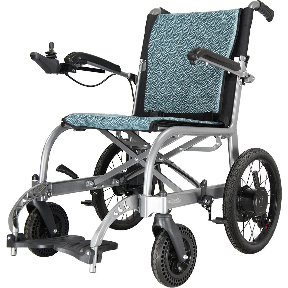 Горячая продажа Luxury для инвалидов джойстик управление Электрический легкий инвалидный кресло Бесщеточный двигатель