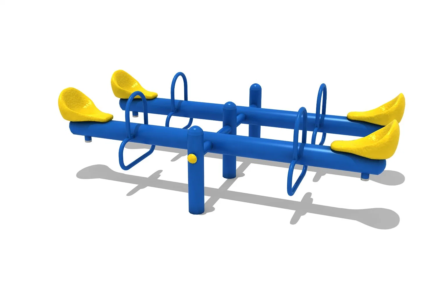 Parc d'attractions commercial pour enfants terrain de jeu extérieur matériel de seesaw pour enfants