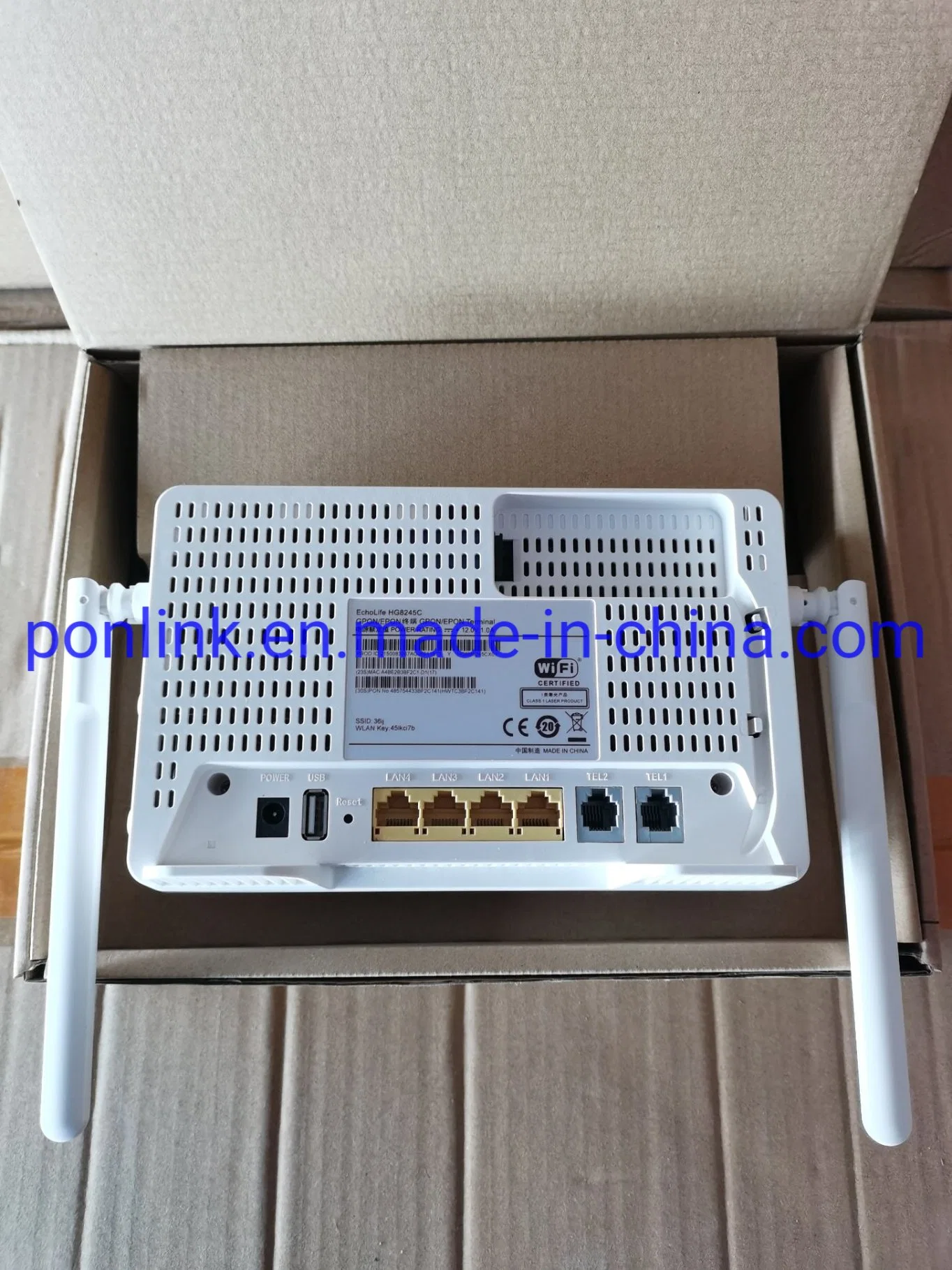 أوكازيون ساخن Hg8245c ONU Gpon Epon Xpon 4fe 1tel WiFi t