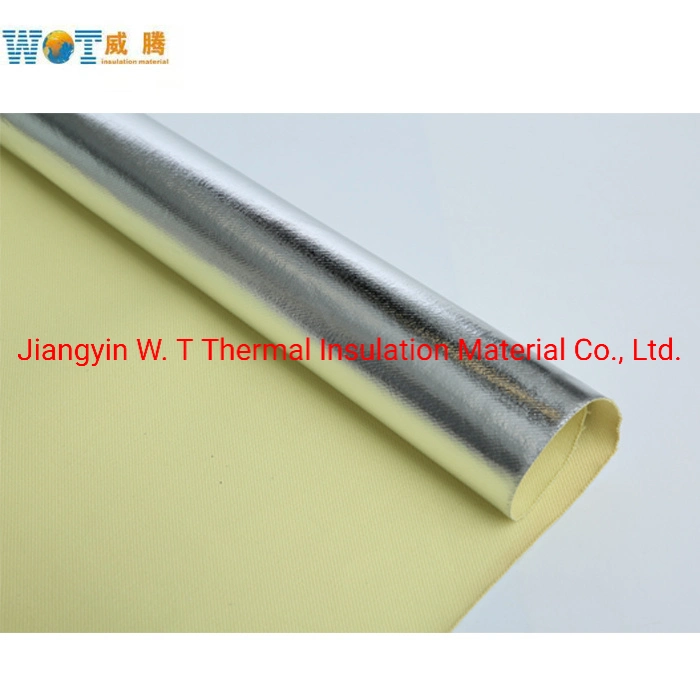 Waterproof Durable Aramid Cloth Fabric with Transfer Aluminum Foil Jacket