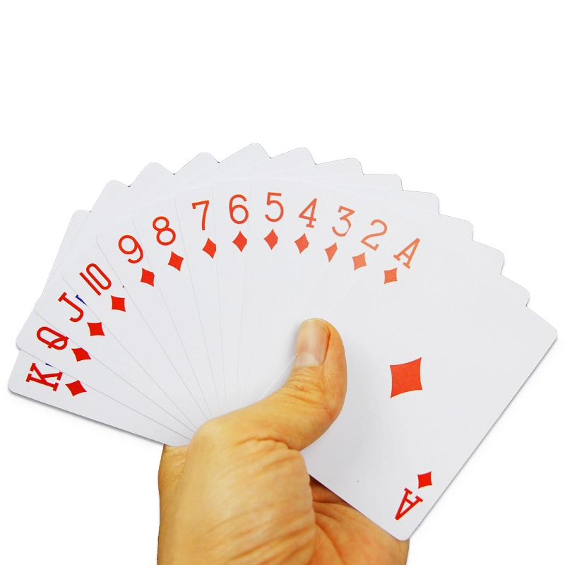 Free Sample Front and Back Side Printed Classic Paper Poker Color Cards