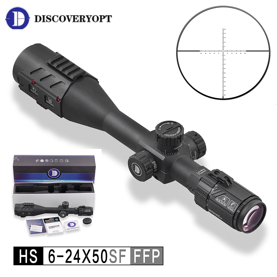 China Manufacturer Discovery Optics Scopes for Tactical Hunting Outdoor Hot Sale 6-24 Tactical Scope