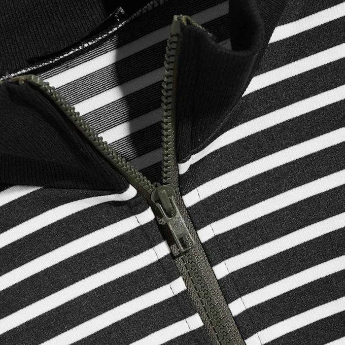 New Arrival Men&prime; S Plus Size Striped Polo Shirts Long Sleeve T-Shirt Zipper Cotton Shirts Fashion Spring Men&prime; S Wear