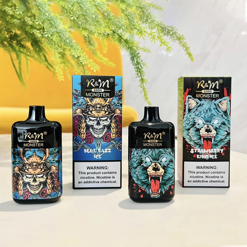 Wholesale/Supplier Zbood Randm Cuvie Qweet Fuze Indicator Light Tyson Vape Vaxe Cartridge Atomizer R&M Monster 6K 6000 Puffs Disposable/Chargeable Vape