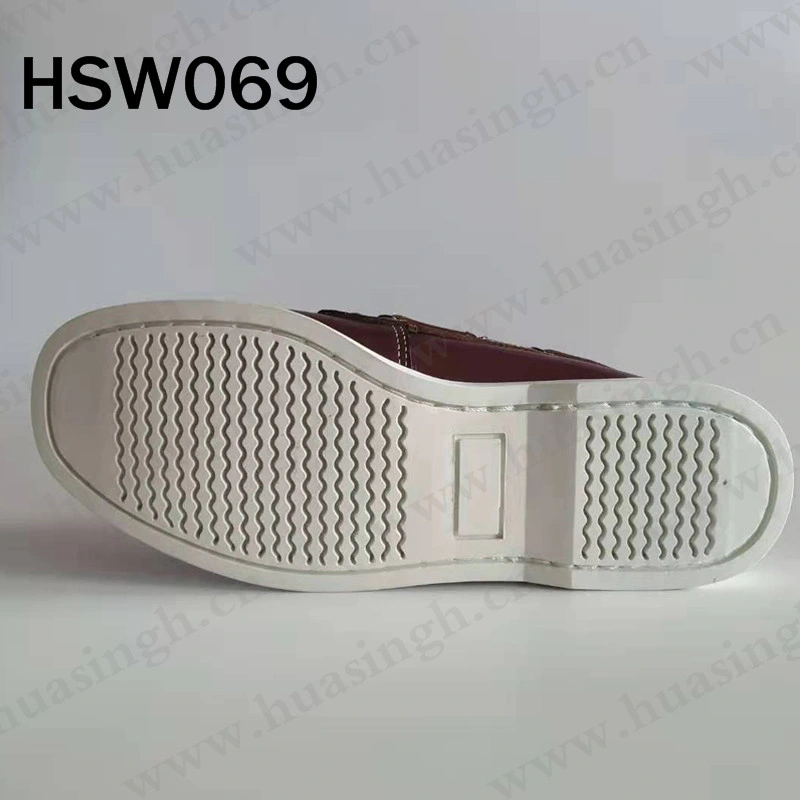 Gww, Australia Market Popular Handmade Full Leather Penny Shoe Anti-Skid Rubber Outsole Red Brown Boat Shoe for Driver Hsw069