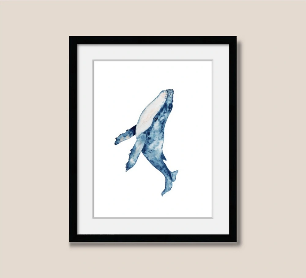 Benutzerdefinierte Archival Paper Print Marine Life Wandkunst Modern Schön Bild Mit Bilderrahmen Aus Glas