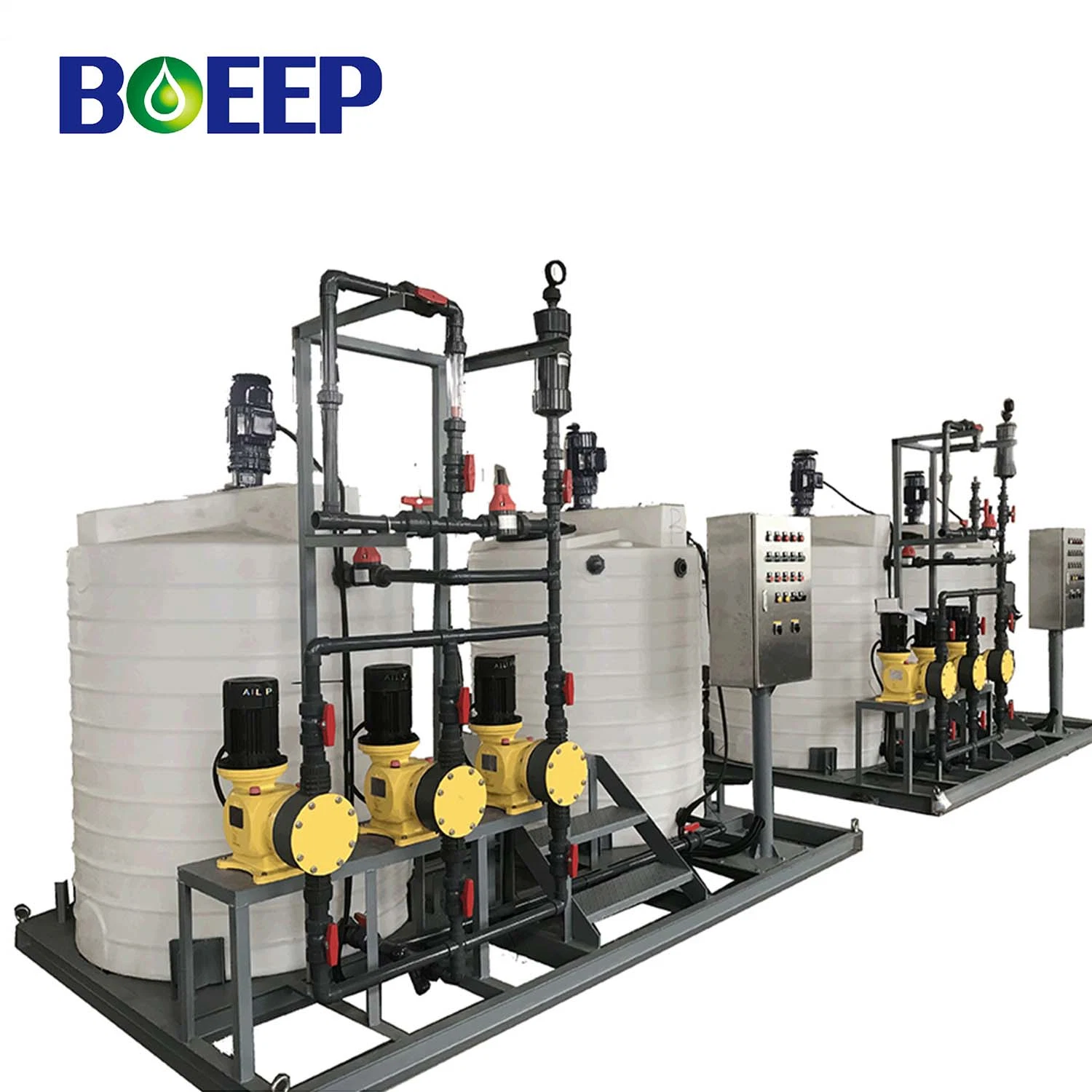 Caustic Chemical Auto Dosing System for Floc Water Treatment