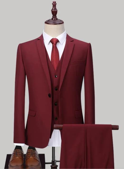 Factory Direct Sale Single-Breasted New Groom/Best Man&prime; S Suit Tuxedo/Goods in Stock High-Quality Fabric Formal Suit for Office Wedding & Party Wear