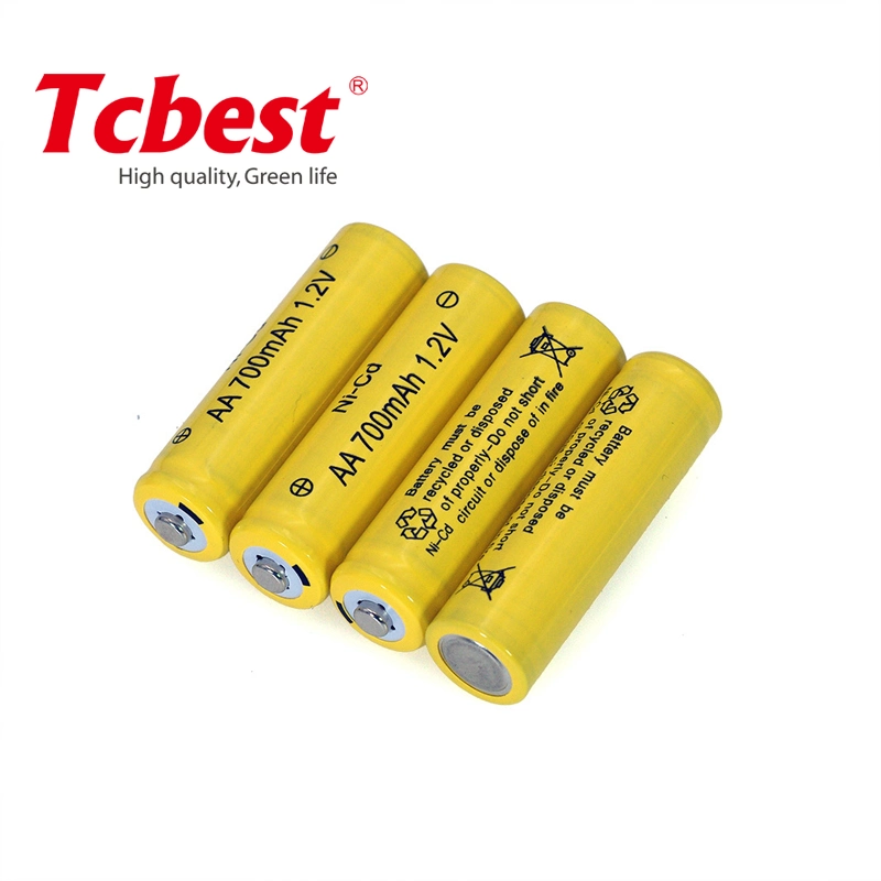 Mayorista/Proveedor de Pilas cilíndricas Tcbest 1.2V AA 1000mAh batería recargable de Ni-CD para juguetes