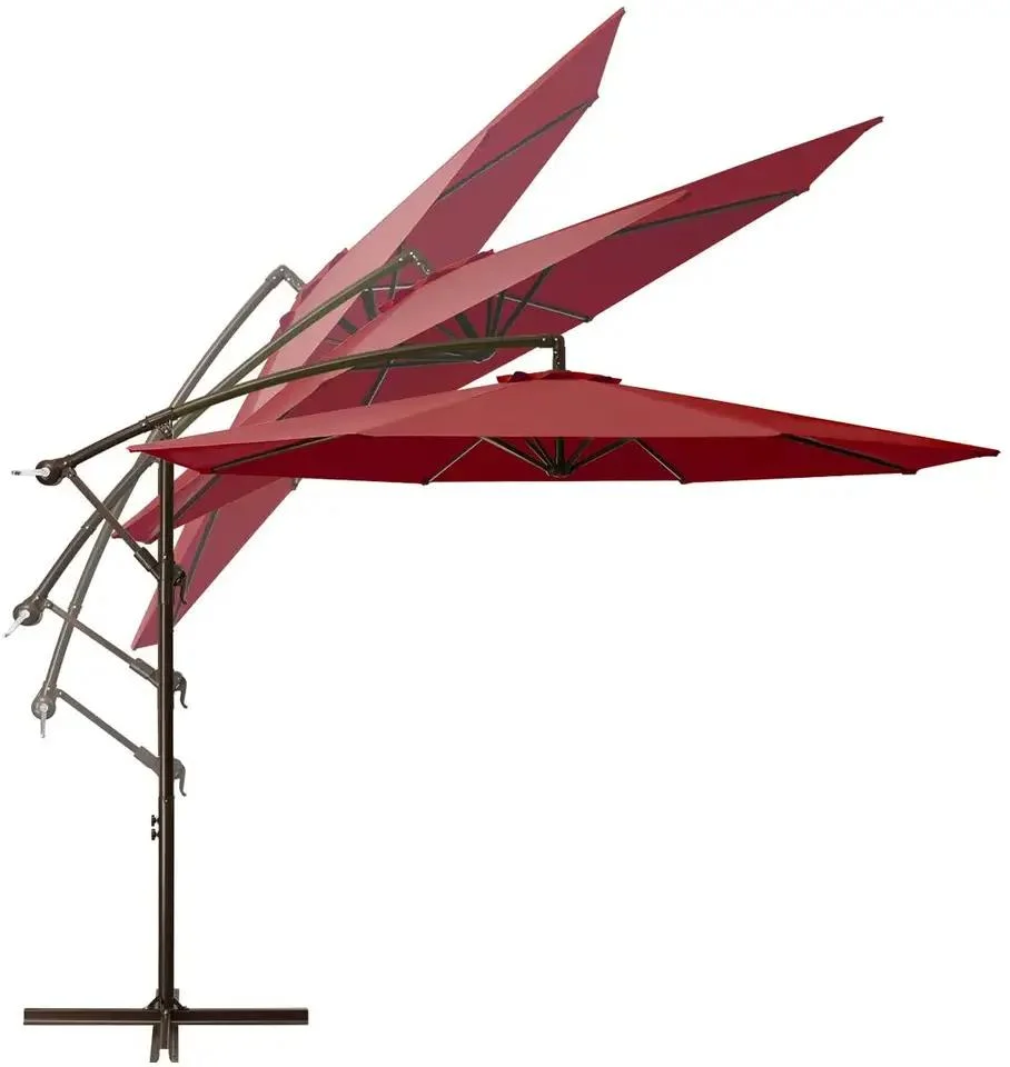 Outdoor Garden Custom 6 Ribs Cantilever Large Banana Parasol Patio Umbrella