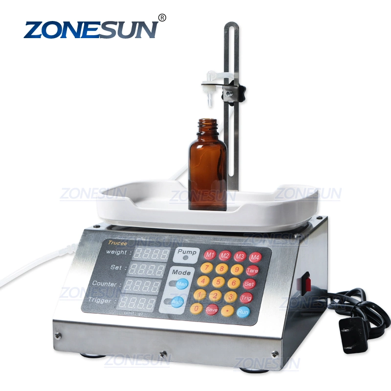 Zonesun Small CNC Liquid Filling Machine 1-50ml Peristaltic Pump Medicinal Spray Oral Solution Essential Oil Automatic Filling Machine