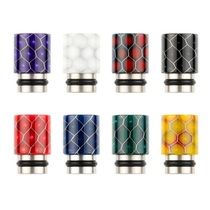 Todos los disponibles resina Deisgn 510 810 resina boquilla de punta de goteo para Caja de atomizador Mod VAPE