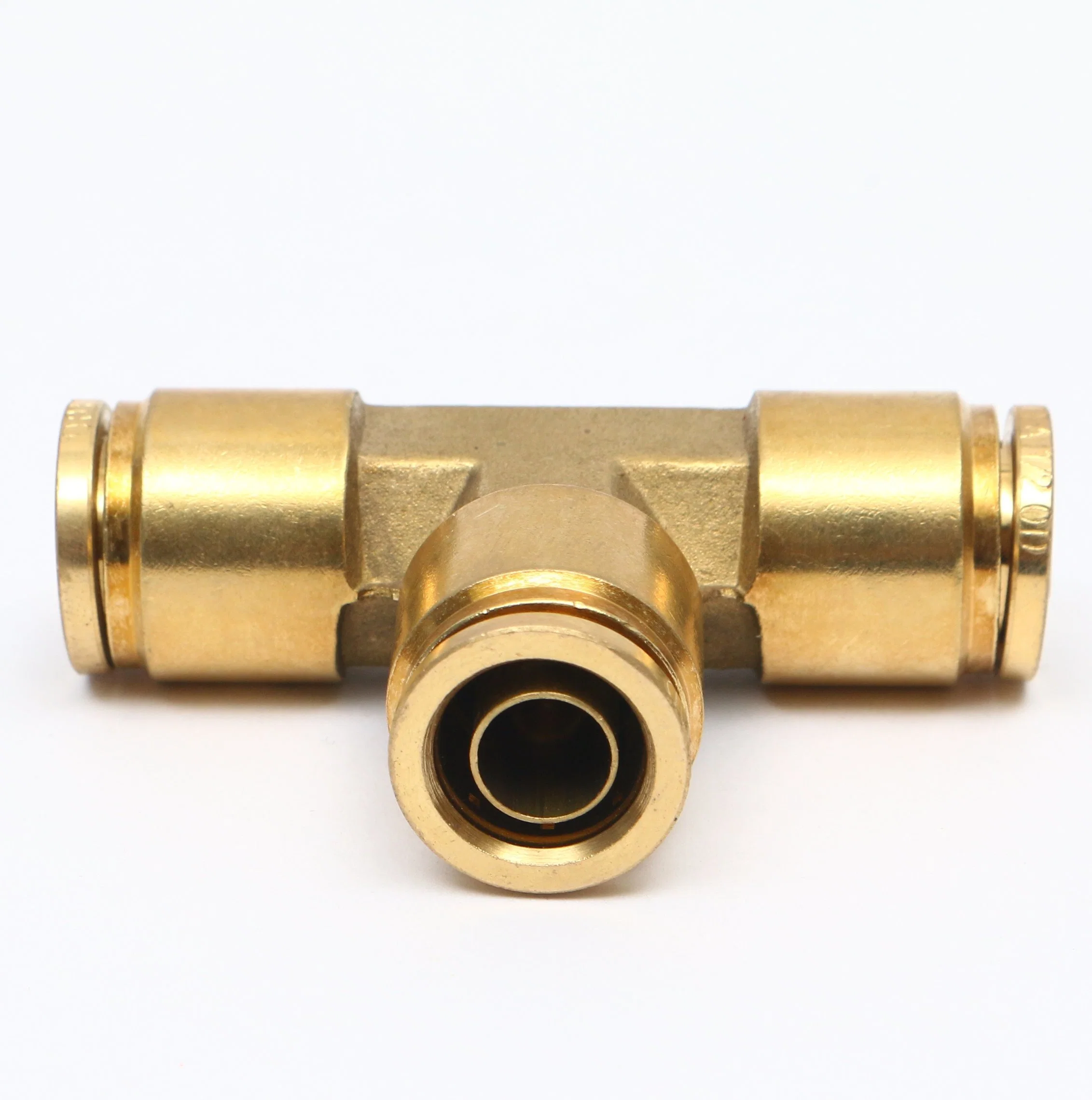 Brass Fittings DOT Air Brake Nylon Tubing Compression 3/8" NPT 90 Degree Male Threaded Elbow