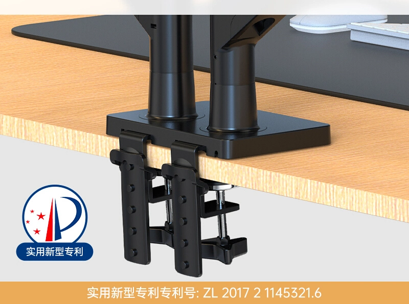 to Vietnam Nb G32 Aluminum Alloy 22"-32" Dual LCD LED Monitor Mount Gas Spring Arm Full Motion Monitor Holder Support Load 15 Kgs