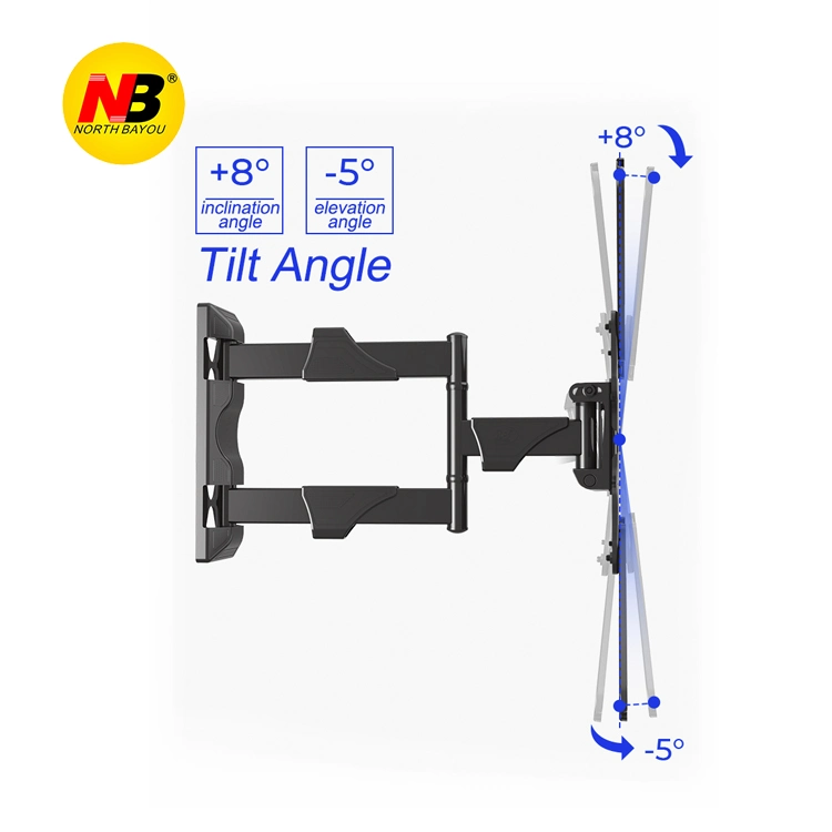 2022 a Medellín Nb North Bayou P4 articulación de movimiento completo Soporte de montaje en pared para TV LCD de plasma de 55"-32" Monitor de pantalla carga máx. 27kg Soporte de TV