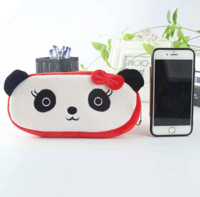 Cute Cartoon Animal Plush School Children Pencil Case Pen Bags