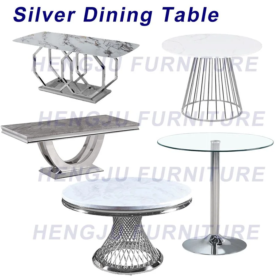 2023 Modern Dining Table Home Furniture Marble Glass Dining Table Dining Room Furniture