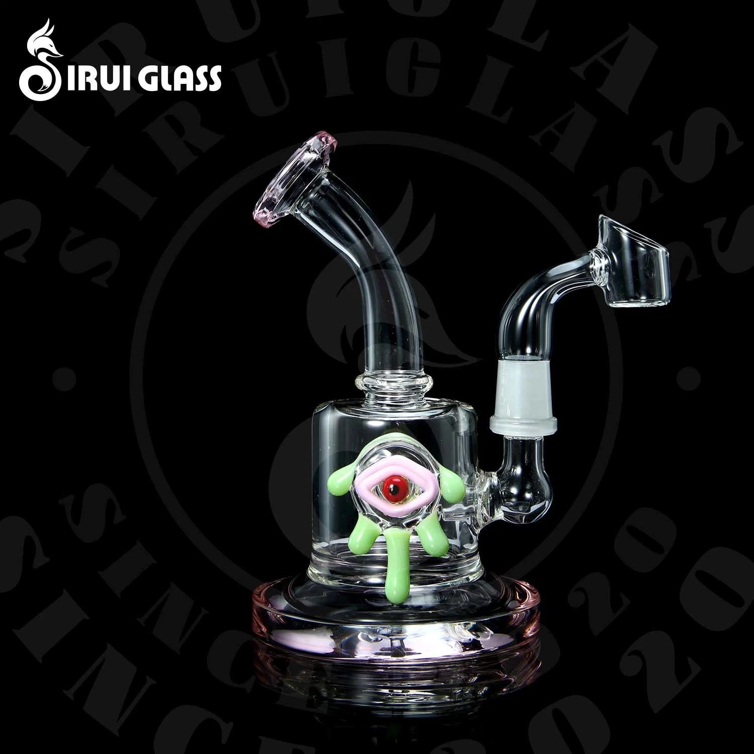 Sirui Heady Glass Smoking Water Pipe Shisha Hookah DAB Cigarette Recycler Beaker Oil Burner Pipe