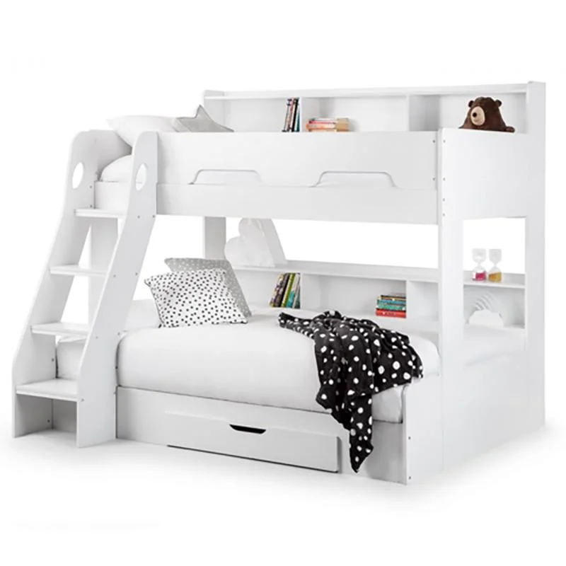 China Modern Hot Verkauf Kinder Bett in White Oak Grey Farbe Holz Wohnmöbel Kinder MDF Etagenbett