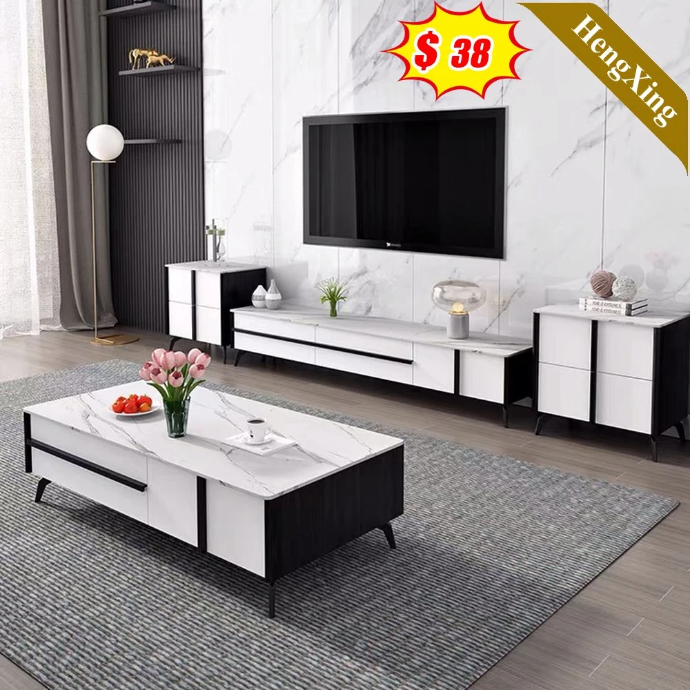 Fashion Marble Modern Wooden Home Living Room Bedroom Furniture Storage Wall TV Cabinet TV Stand Coffee Table (UL-22NR60222)