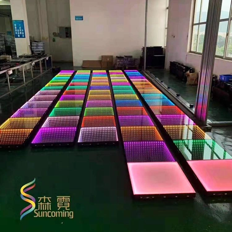 2022 Best Selling LED Wireless Magnetic Mirror DMX Disco Dance Floor Tiles