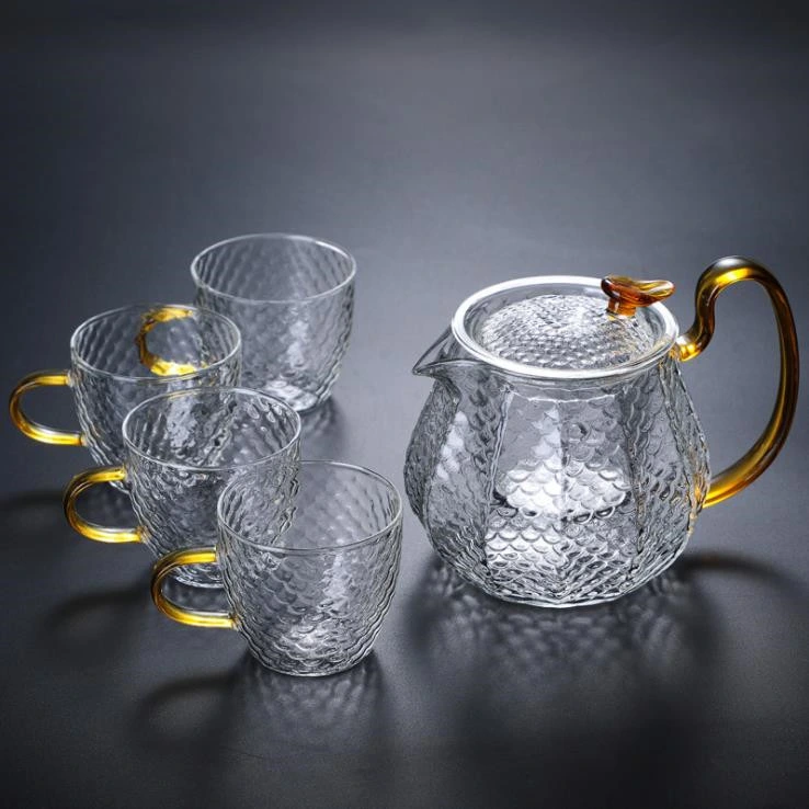 Chinese Style Creative Tea Set Tea Glassware Teapot Flower Tea Kettle Hot Water Glass Bottle