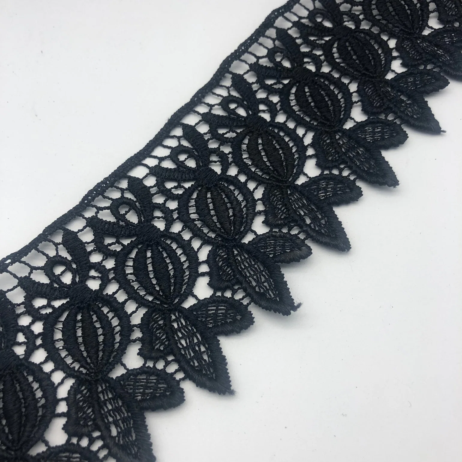 Fast Delivery Embroidery Cotton Lace Purfle for Koear Lace Fabric