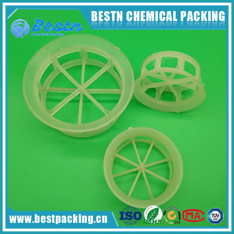 Plastic Cascade Ring 25mm PP, PVC, PVDF, CPVC, Rpp, PFA, PTFE for Cooling Tower Fill