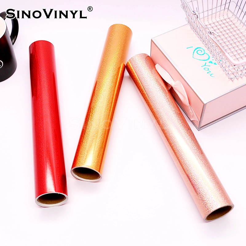 SINOVINYL High quality/High cost performance  Holographic Saprkle Dots Red Cellphone Decor DIY Adhesive Vinyl for Cutting Plotter