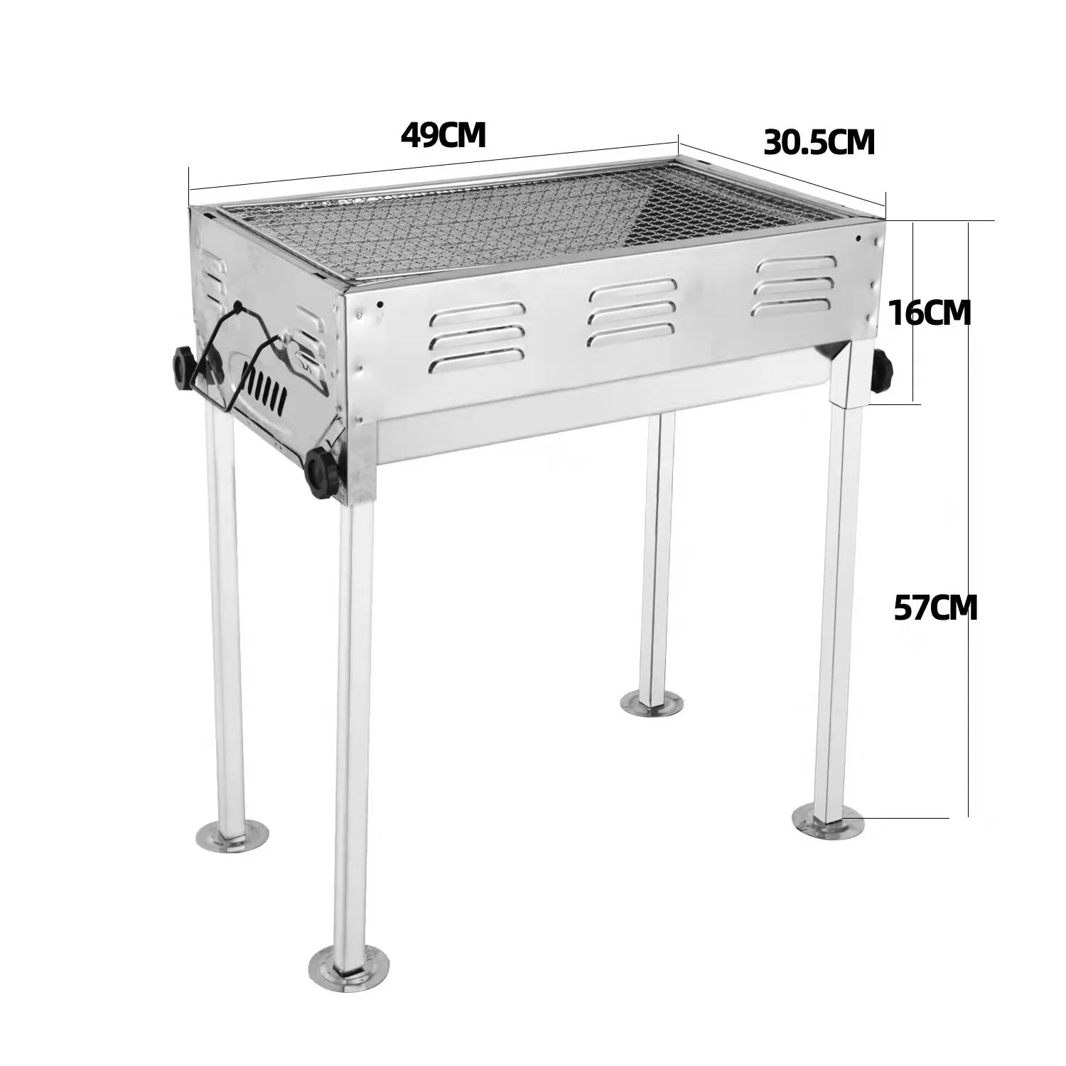 Charcoal Barbecue Grill Stainless Steel New Design