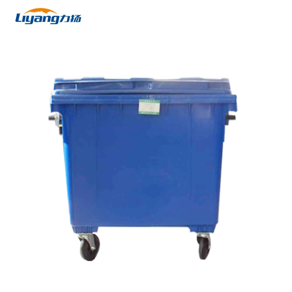 Public Garbage HDPE Waste 1100L Bin for Cleaning Waste Bin Trash Can Public Dustbin.