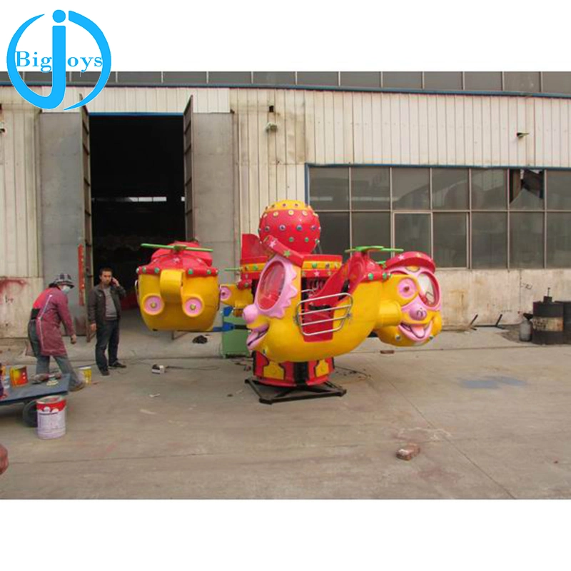 Children Amusement Carnival Rotary Self Control Rides Electric 8 Seats Big Eye Plane for Sale