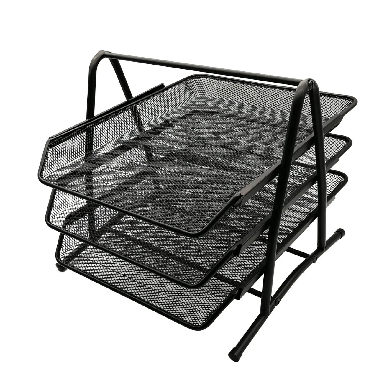 Office 3 Layers Metal Magazine Documents Display Tray File Holder