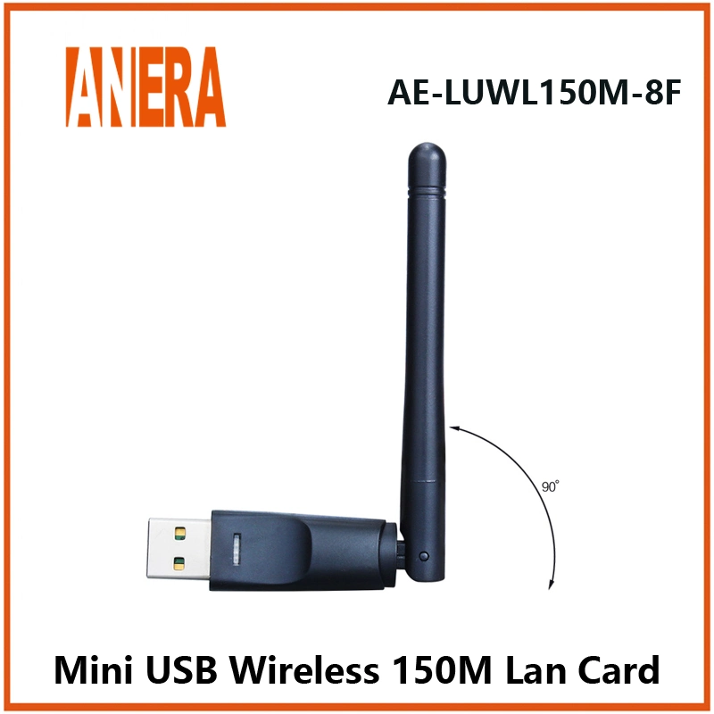 Rede de adaptador WiFi sem fios USB universal de 150 Mbps USB2.0 de 150 Mbps Cartões para caixa de TV de computador portátil