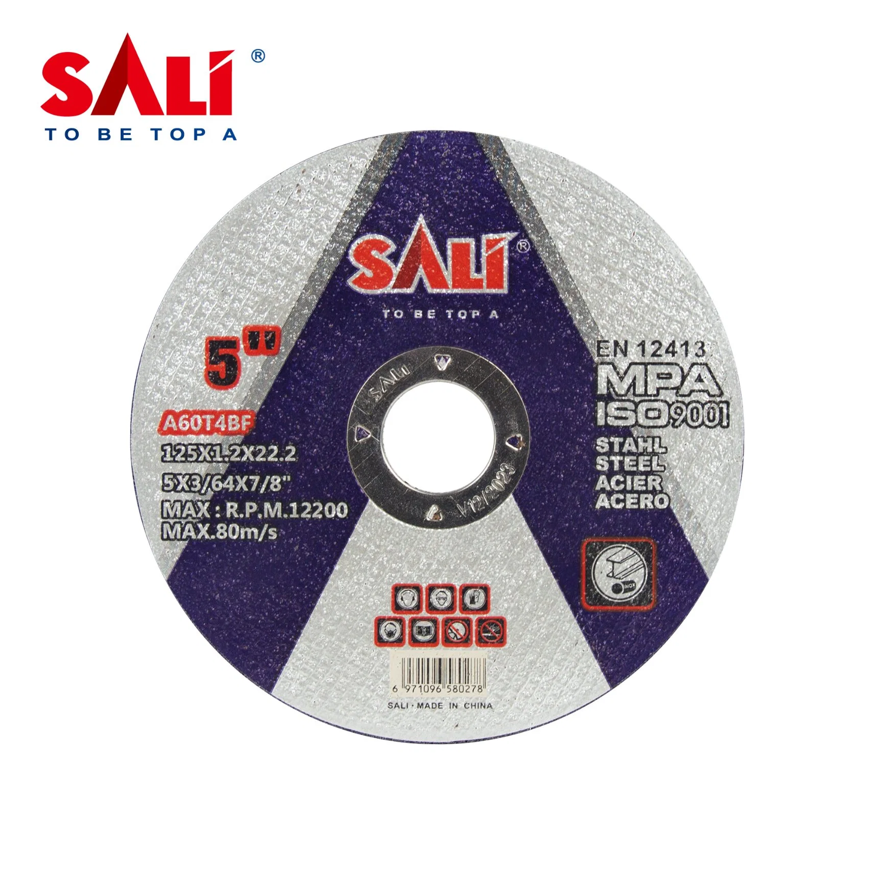 Sali 5" 125mm disco de corte abrasivos para Metales Acero