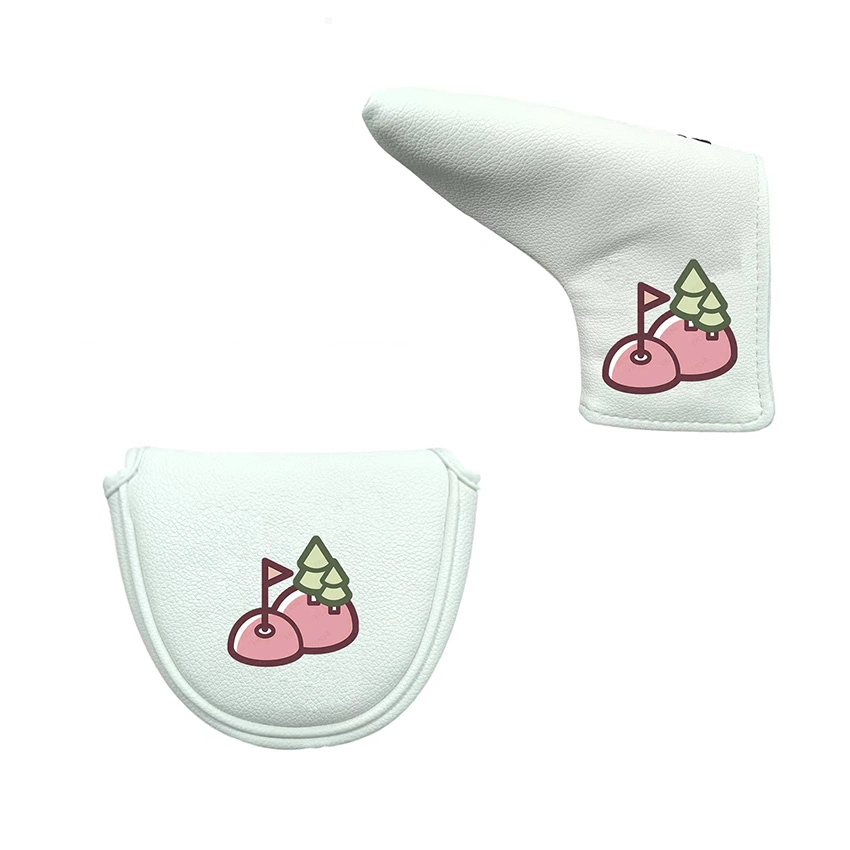 Chinese Factory Direct Selling PU Putter Golf Clubs Headcovers Custom Color Embroidery Printing Logo Golf Head Cover