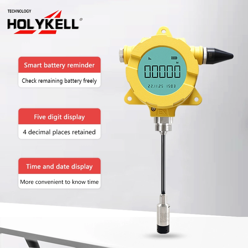 عرض Holykell LCD 4G GPRS Wireless NB-IoT Lora Water Liquid مستشعر المستوى