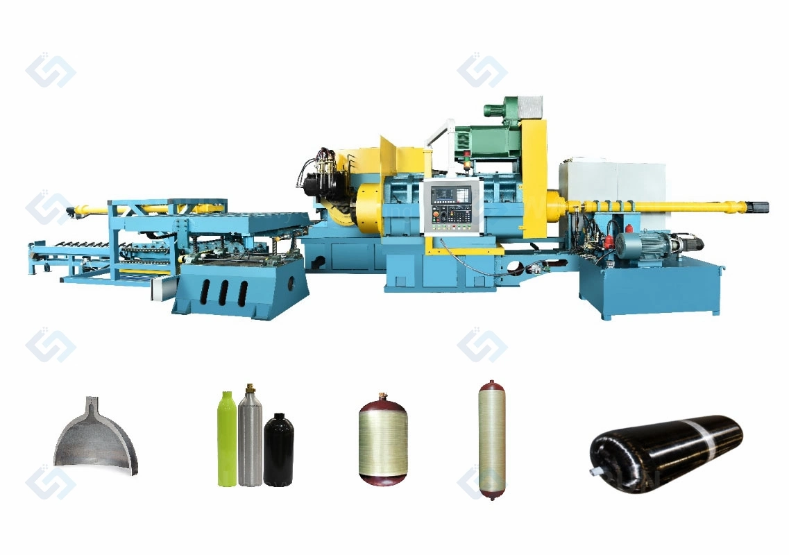 Cierre automático de tubo de metal o Necking máquina para la botella o la presión del cilindro de GNC